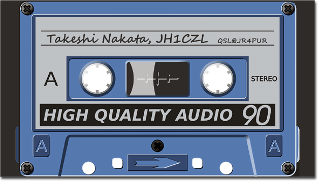 QSL@JR4PUR #419 - Cassette Tape