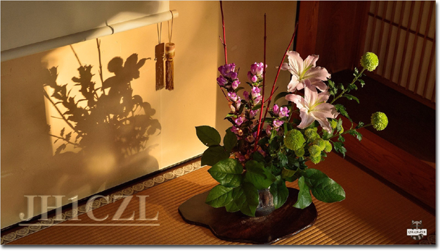 QSL@JR4PUR #457 - Ikebana