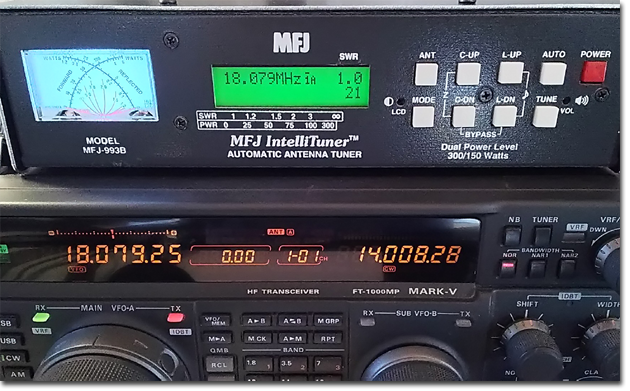 オートアンテナチューナーMFJ-993Bの便利な機能