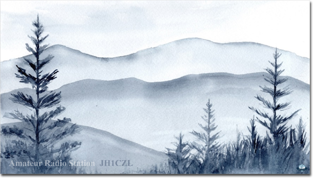 QSL@JR4PUR #508 - Ink Wash Painting