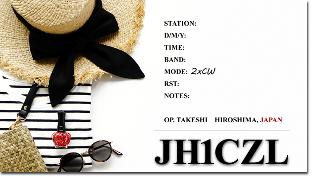 QSL@JR4PUR #772 - Straw Hat