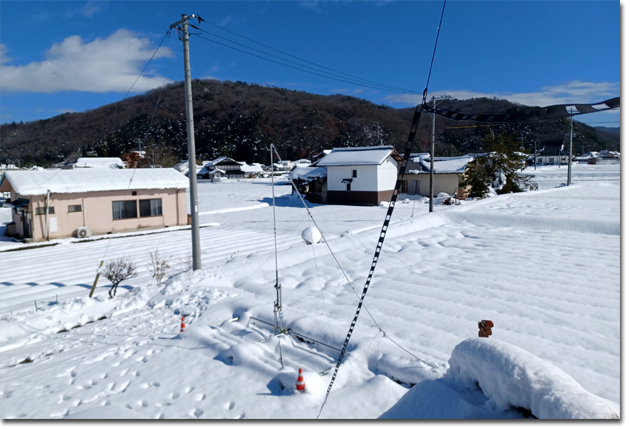 大雪の被害…バーチカルアンテナが折れてしまいました